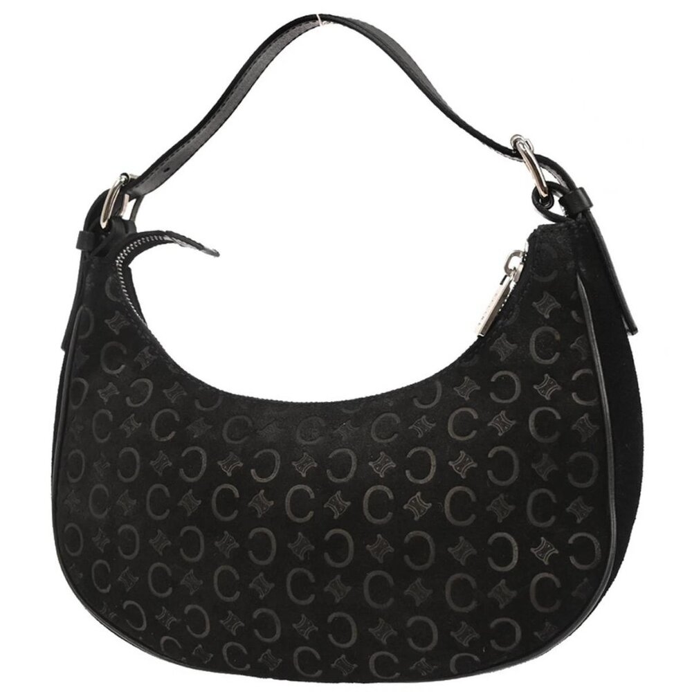 Celine Black Suede C Macadam Handbag - Picture 2 of 10